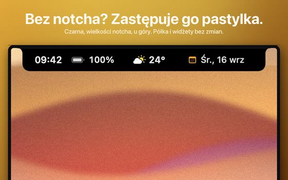 Bez notcha? Zastępuje go pastylka.