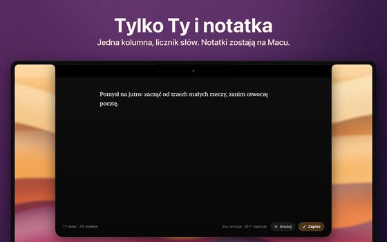Tylko Ty i notatka
